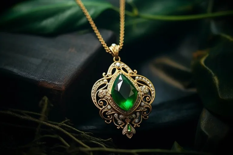 Grön sten i smycke