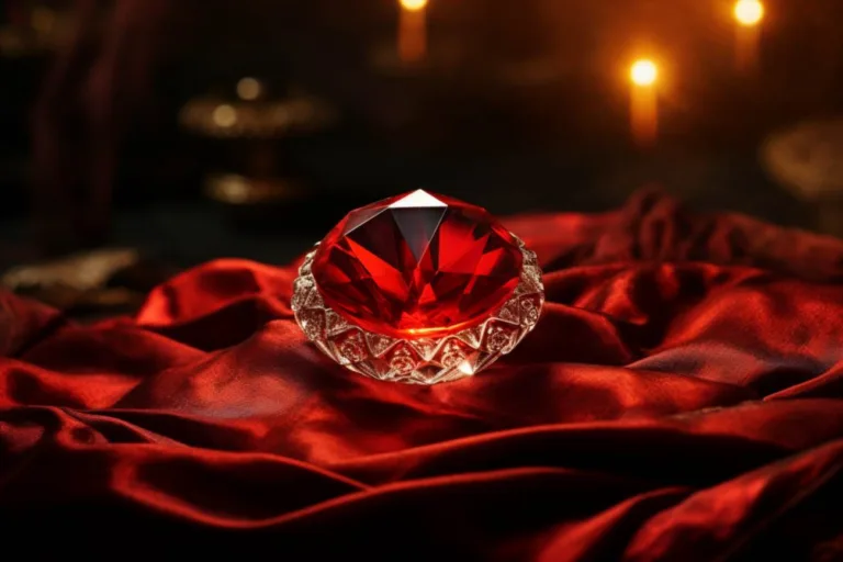 Röd ädelsten: skönheten i rubin smycken och dess pris